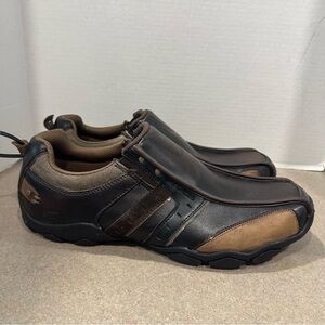 SKECHERS MENS SHAPE-UPS BROWN DISTRESSED LEATHER SLIP-ON DRESS SHOE NEW! Sz10.5 Skechers | Shoes | Skechers Mens Shapeups Brown Distressed  main image 2